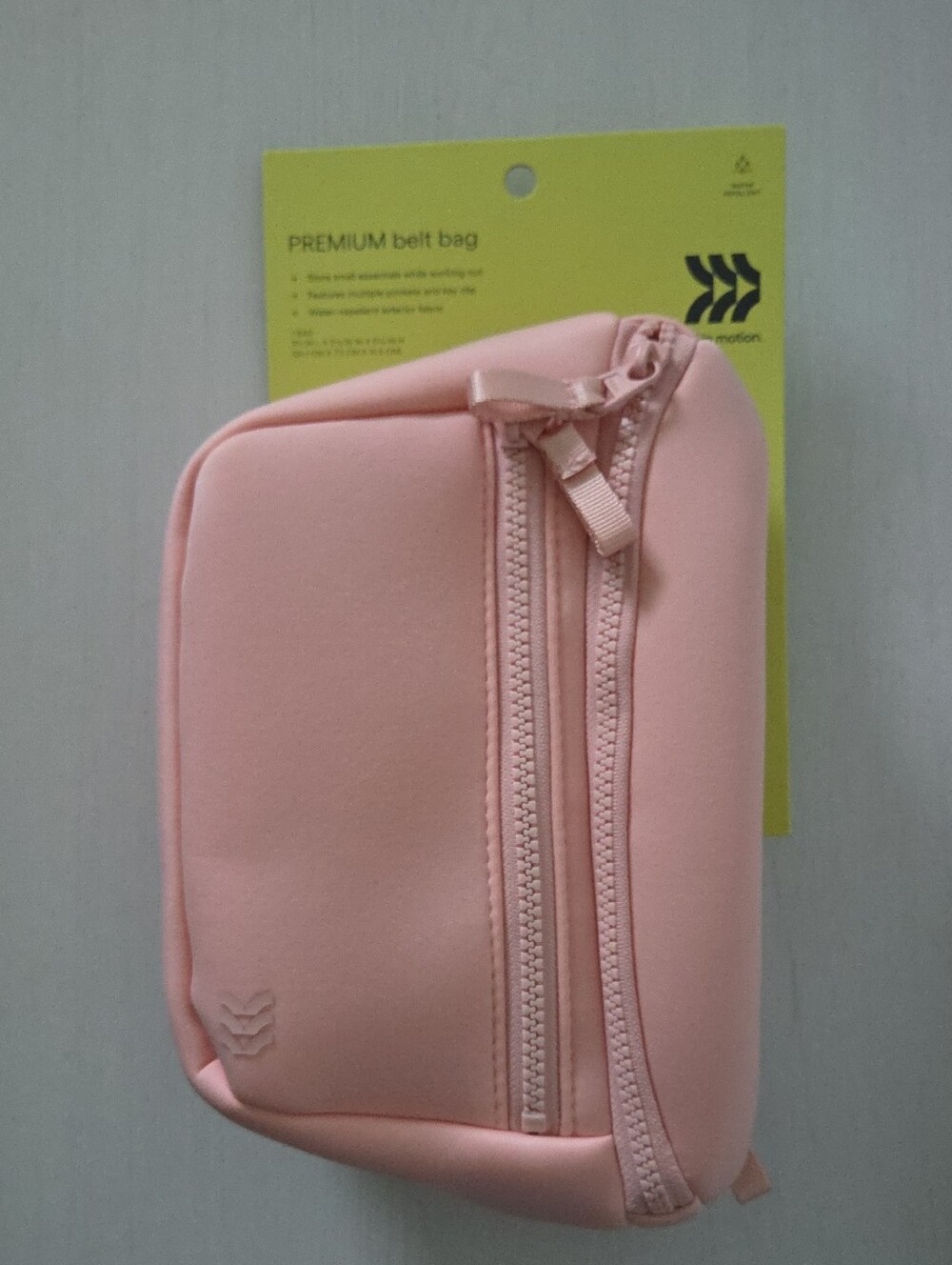 NEW Premium Belt Bag Blush - All In Motion: Water-Resistant Knit Fanny Pack
